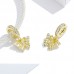 Talisman argint Diamond Golden Butterfly